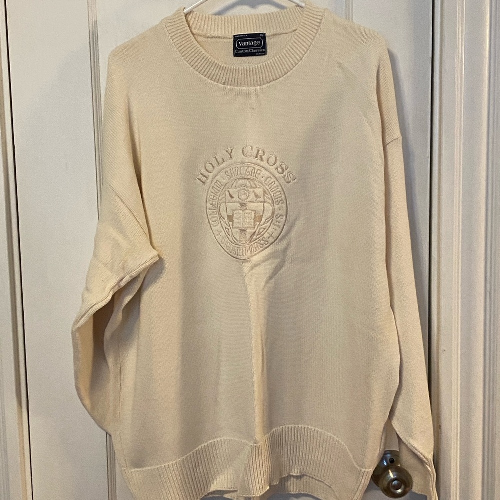 Holy Cross Cream Sweater